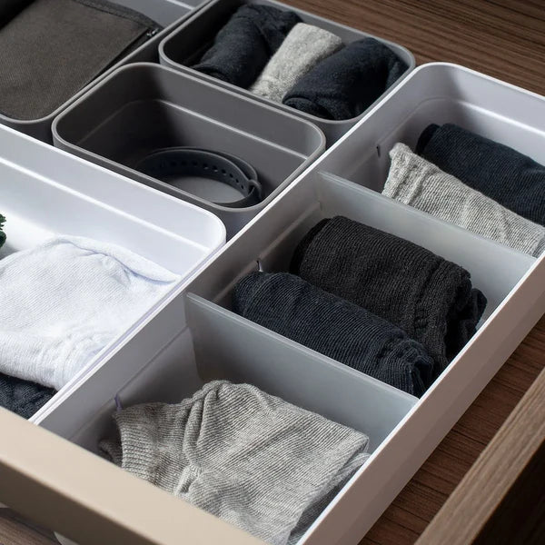 Kit de organizador de gavetas com 2 divisórias 3 peças Linha Logic